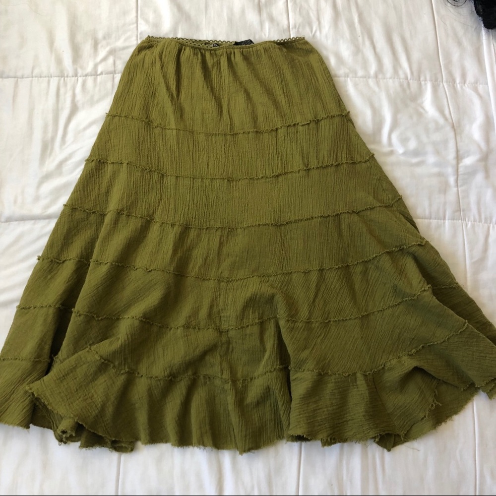 nature Green cotton skirt